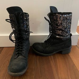 Miss sixty combat boots size 8